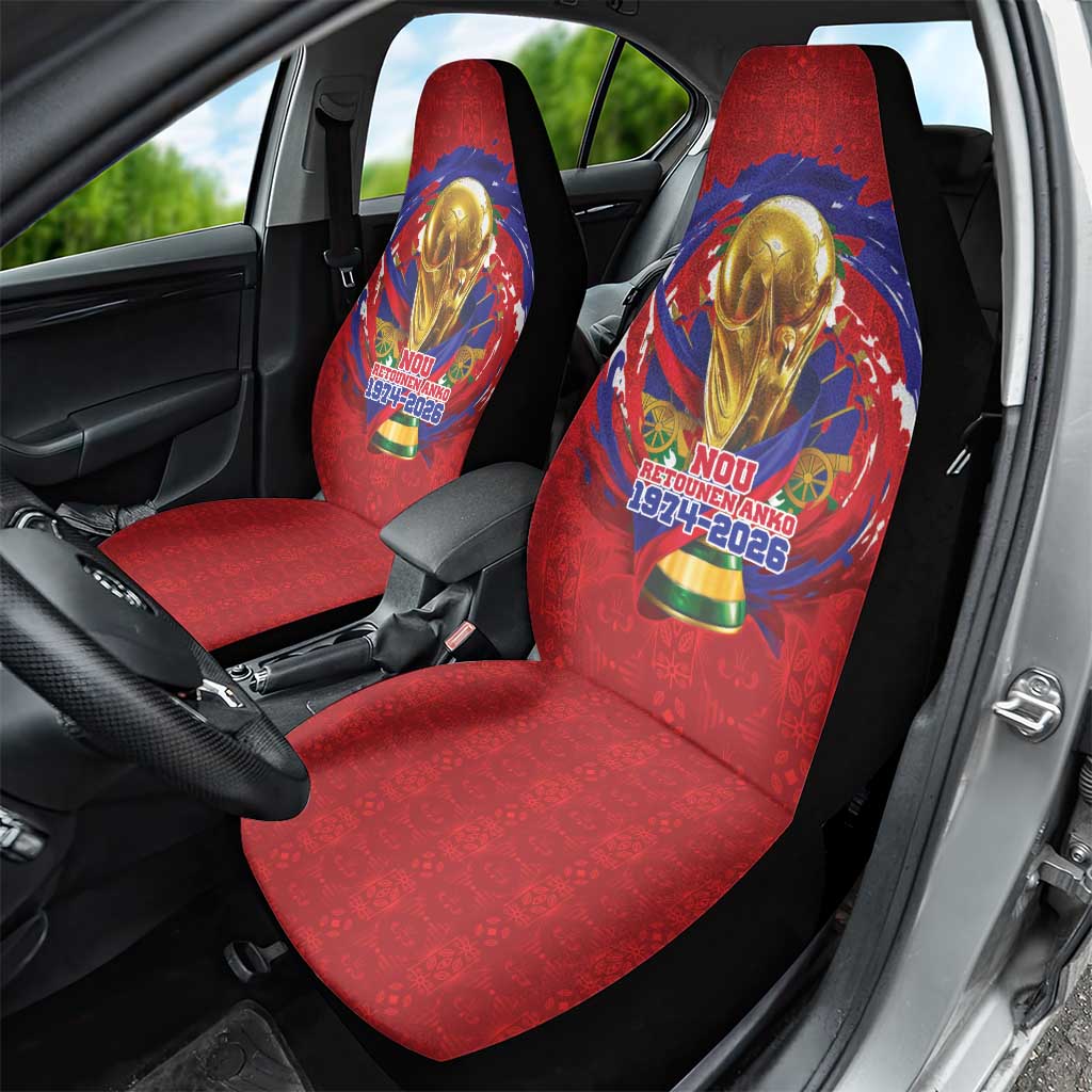 Haiti Grenadye Alaso Car Seat Cover Red Nou Retounen Anko 1974-2026 - African Pride