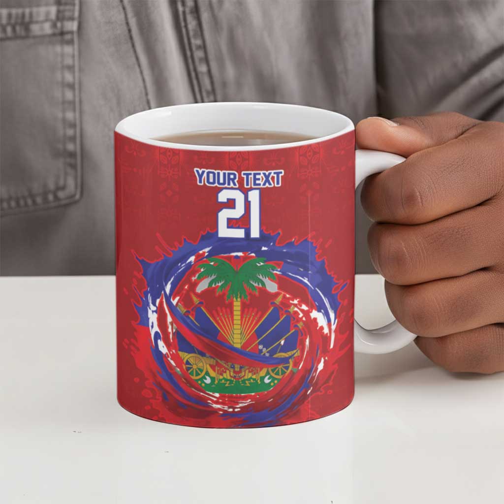 Custom Haiti Grenadye Alaso Ceramic Mug Red Nou Retounen Anko 1974-2026 - African Pride