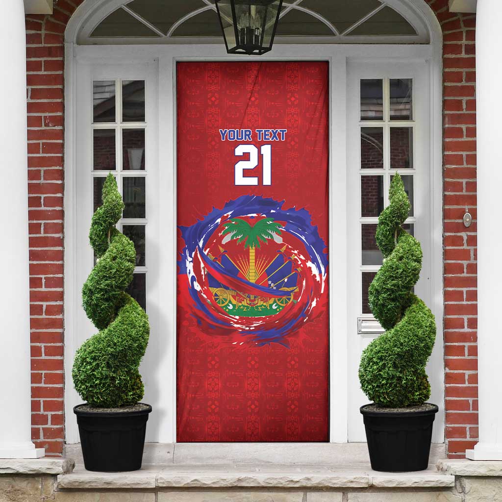 Custom Haiti Grenadye Alaso Door Cover Red Nou Retounen Anko 1974-2026 - African Pride