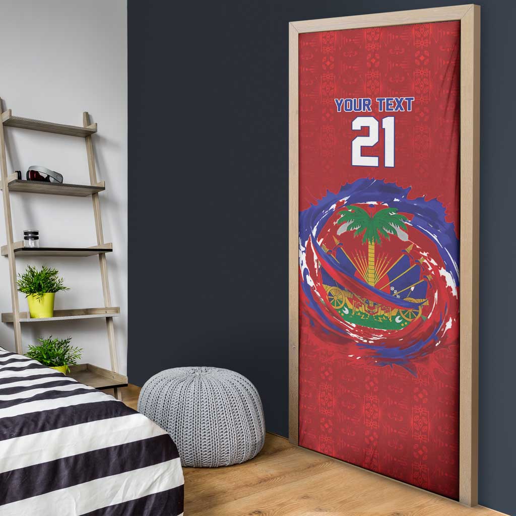 Custom Haiti Grenadye Alaso Door Cover Red Nou Retounen Anko 1974-2026 - African Pride