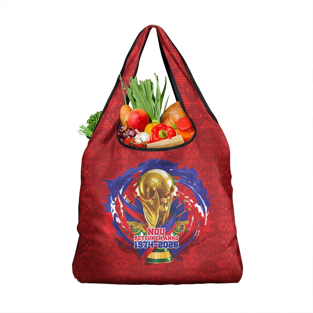 Haiti Grenadye Alaso Grocery Bag Red Nou Retounen Anko 1974-2026 - African Pride