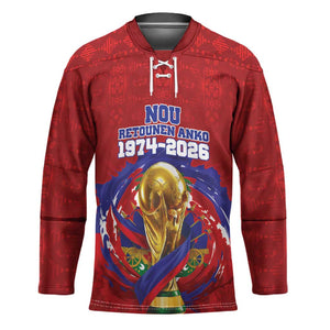Custom Haiti Grenadye Alaso Hockey Jersey Red Nou Retounen Anko 1974-2026 - African Pride