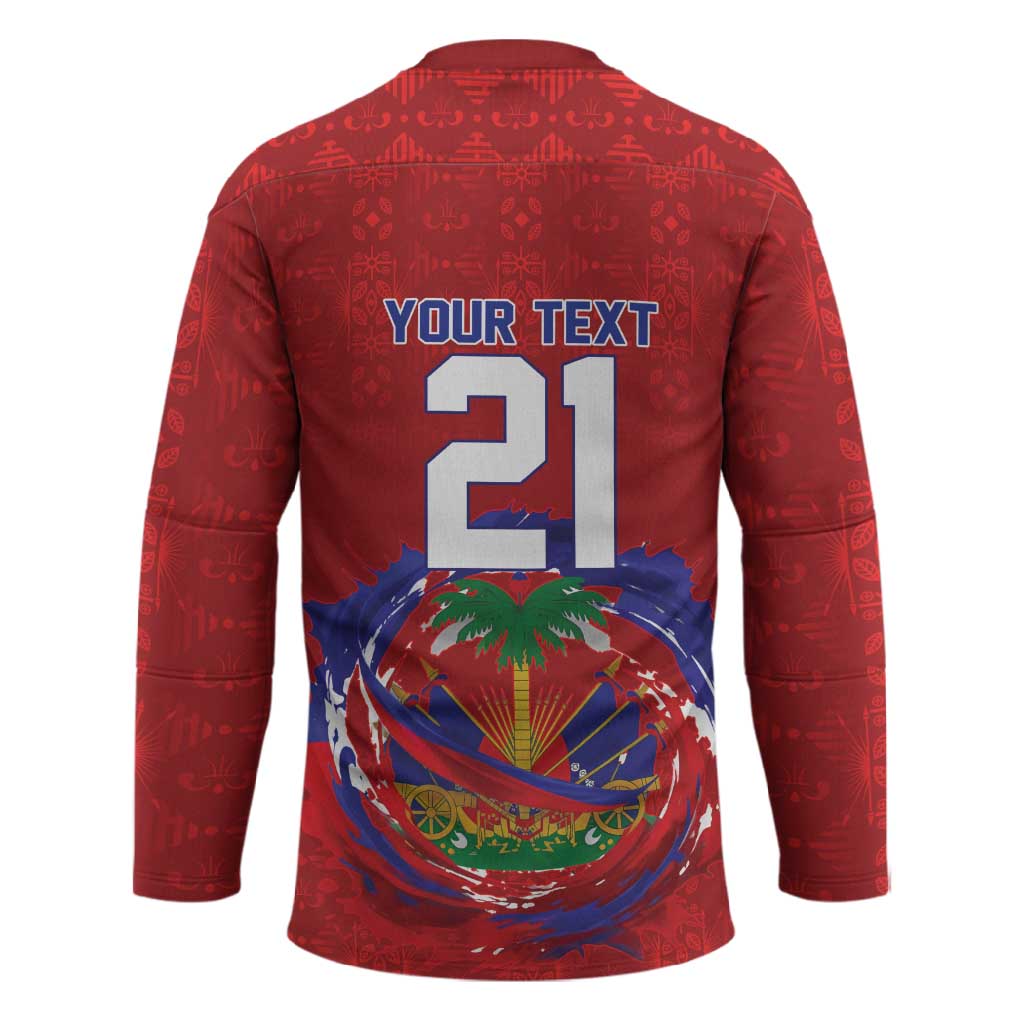 Custom Haiti Grenadye Alaso Hockey Jersey Red Nou Retounen Anko 1974-2026 - African Pride