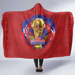Haiti Grenadye Alaso Hooded Blanket Red Nou Retounen Anko 1974-2026 - African Pride