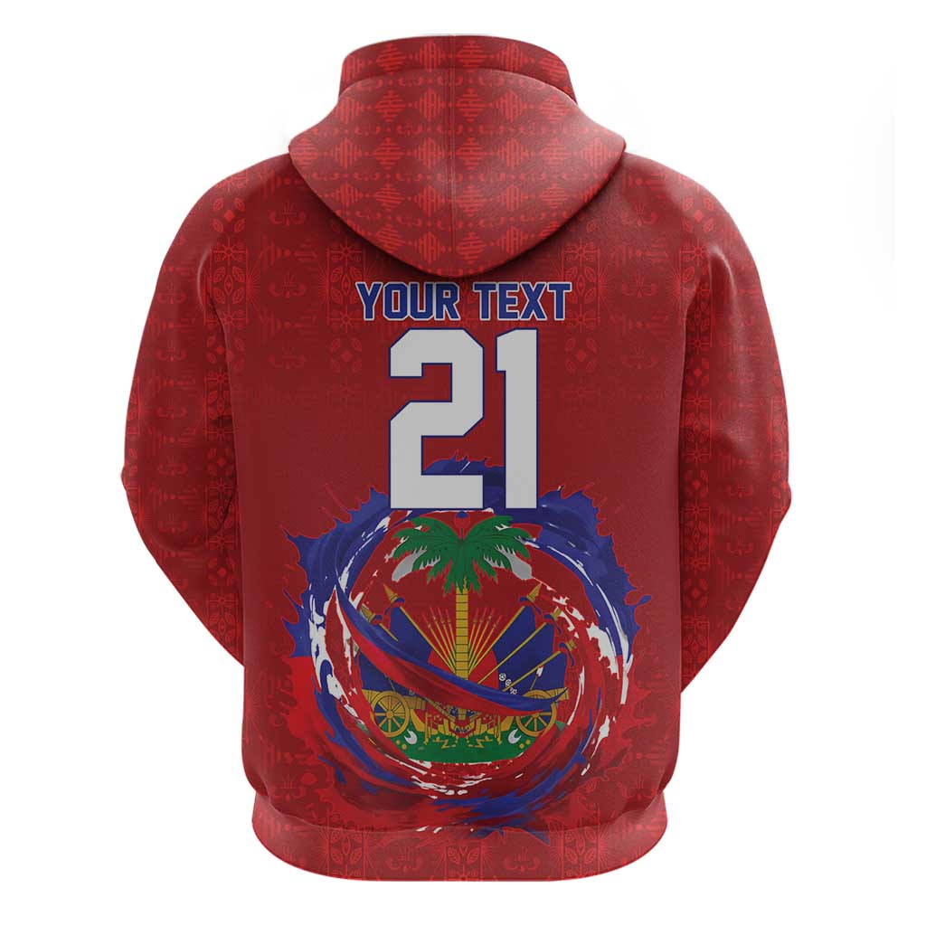 Custom Haiti Grenadye Alaso Hoodie Red Nou Retounen Anko 1974-2026 - African Pride