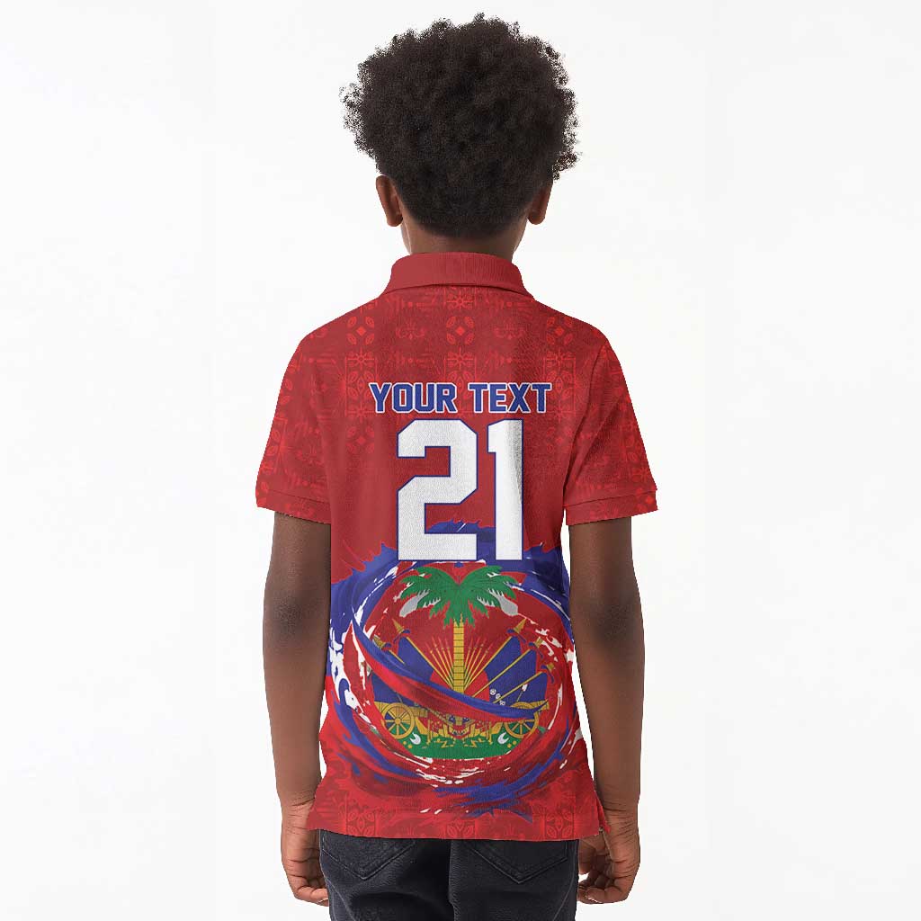 Custom Haiti Grenadye Alaso Kid Polo Shirt Red Nou Retounen Anko 1974-2026 - African Pride