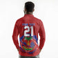 Custom Haiti Grenadye Alaso Long Sleeve Polo Shirt Red Nou Retounen Anko 1974-2026 - African Pride