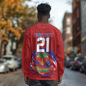 Custom Haiti Grenadye Alaso Long Sleeve Shirt Red Nou Retounen Anko 1974-2026 - African Pride