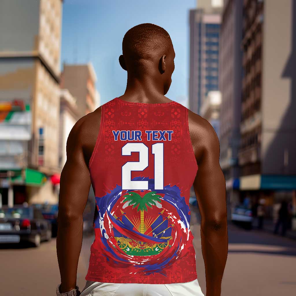 Custom Haiti Grenadye Alaso Men Tank Top Red Nou Retounen Anko 1974-2026 - African Pride