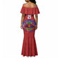 Custom Haiti Grenadye Alaso Mermaid Dress Red Nou Retounen Anko 1974-2026 - African Pride