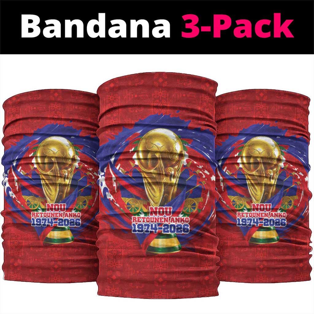 Haiti Grenadye Alaso Neck Gaiter Red Nou Retounen Anko 1974-2026 - African Pride