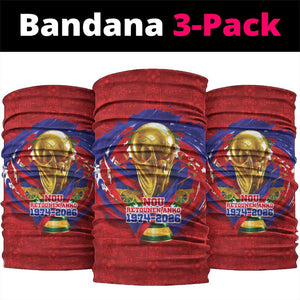 Haiti Grenadye Alaso Neck Gaiter Red Nou Retounen Anko 1974-2026 - African Pride