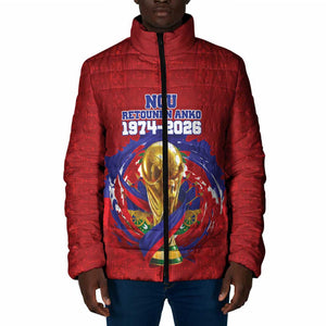 Custom Haiti Grenadye Alaso Padded Jacket Red Nou Retounen Anko 1974-2026 - African Pride