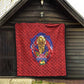 Haiti Grenadye Alaso Quilt Red Nou Retounen Anko 1974-2026 - African Pride