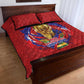 Haiti Grenadye Alaso Quilt Bed Set Red Nou Retounen Anko 1974-2026 - African Pride