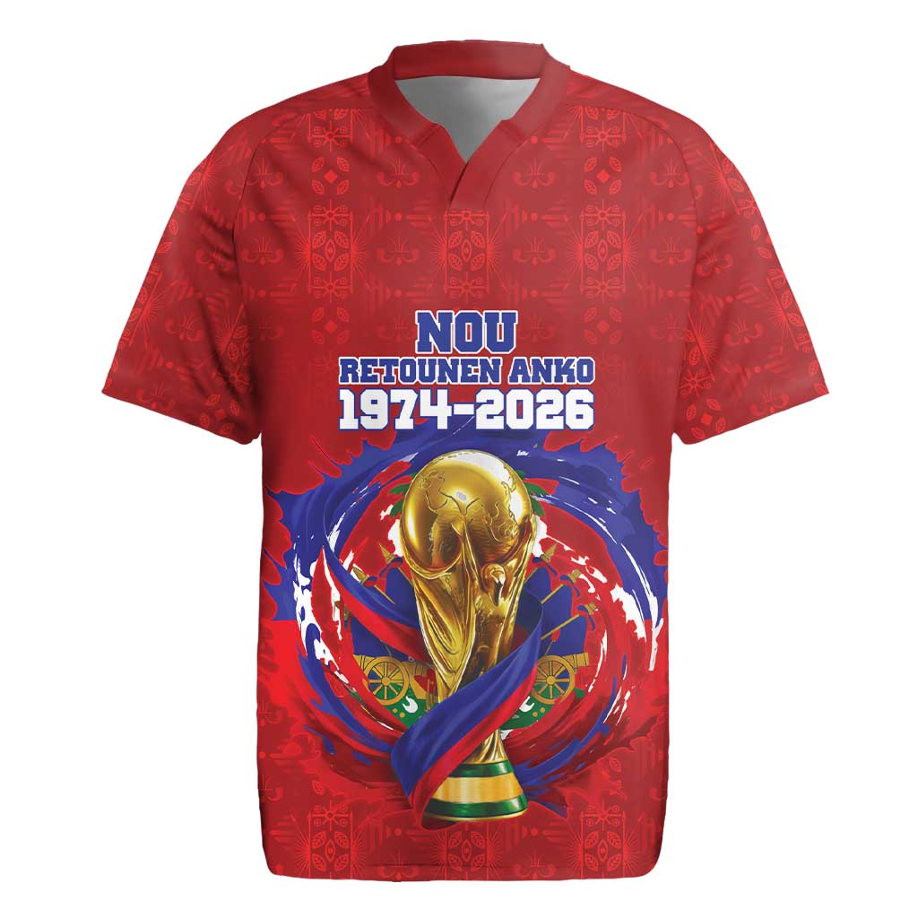 Custom Haiti Grenadye Alaso Rugby Jersey Red Nou Retounen Anko 1974-2026 - African Pride