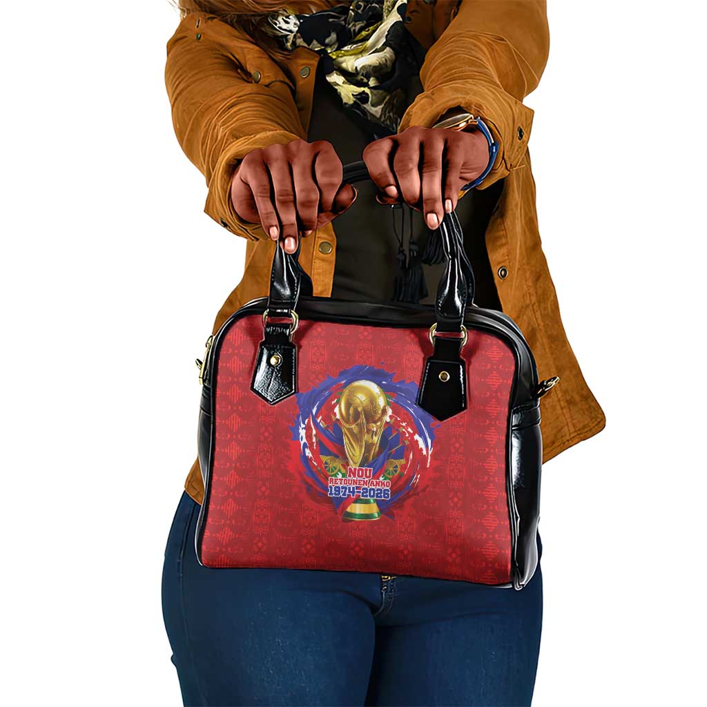 Haiti Grenadye Alaso Shoulder Handbag Red Nou Retounen Anko 1974-2026 - African Pride