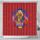 Haiti Grenadye Alaso Shower Curtain Red Nou Retounen Anko 1974-2026 - African Pride