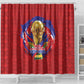 Haiti Grenadye Alaso Shower Curtain Red Nou Retounen Anko 1974-2026 - African Pride