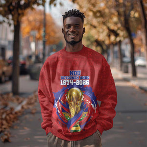 Custom Haiti Grenadye Alaso Sweatshirt Red Nou Retounen Anko 1974-2026 - African Pride