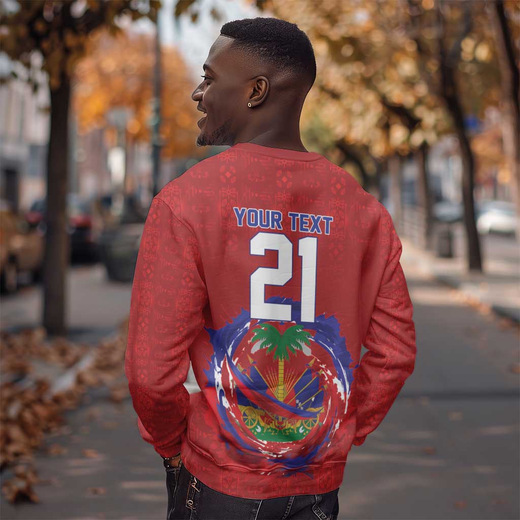 Custom Haiti Grenadye Alaso Sweatshirt Red Nou Retounen Anko 1974-2026 - African Pride