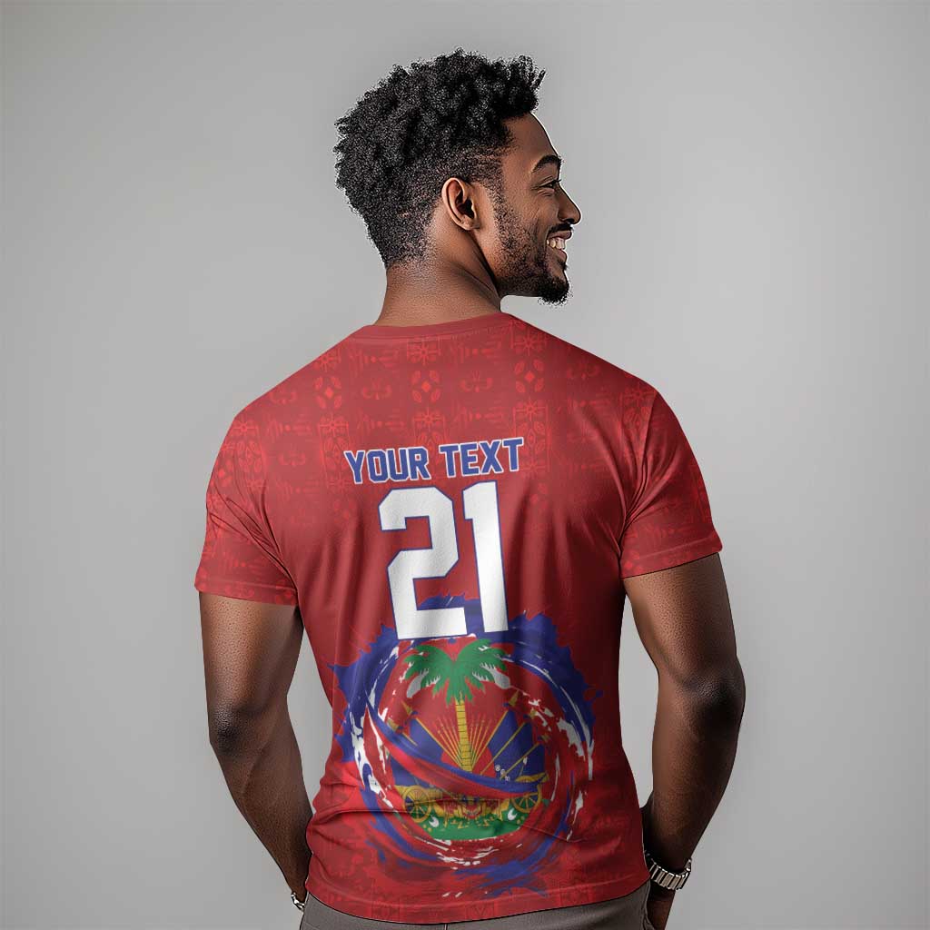 Custom Haiti Grenadye Alaso T shirt Red Nou Retounen Anko 1974-2026 - African Pride