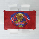 Haiti Grenadye Alaso Tablecloth Red Nou Retounen Anko 1974-2026 - African Pride