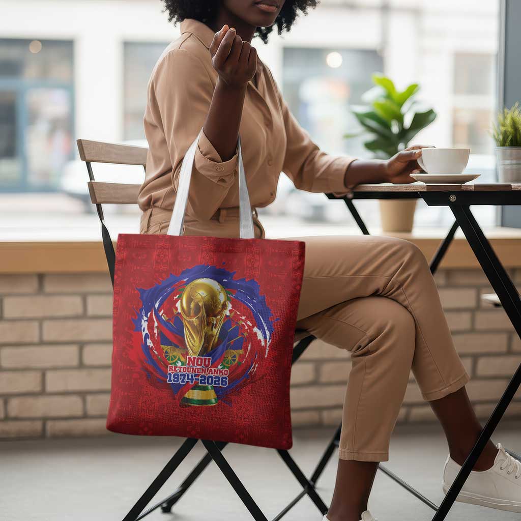 Haiti Grenadye Alaso Tote Bag Red Nou Retounen Anko 1974-2026 - African Pride
