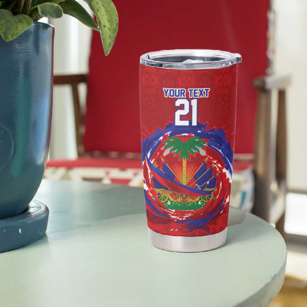 Custom Haiti Grenadye Alaso Tumbler Cup Red Nou Retounen Anko 1974-2026 - African Pride