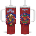 Custom Haiti Grenadye Alaso Tumbler With Handle Red Nou Retounen Anko 1974-2026 - African Pride