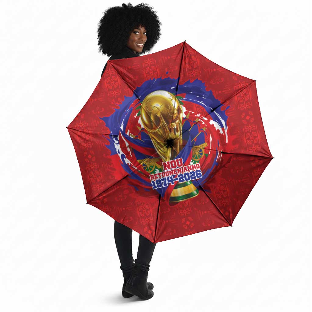 Haiti Grenadye Alaso Umbrella Red Nou Retounen Anko 1974-2026 - African Pride
