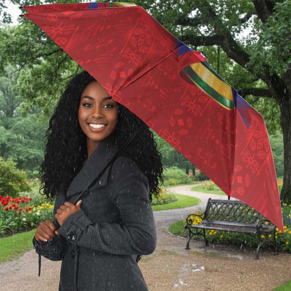 Haiti Grenadye Alaso Umbrella Red Nou Retounen Anko 1974-2026 - African Pride