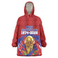 Custom Haiti Grenadye Alaso Wearable Blanket Hoodie Red Nou Retounen Anko 1974-2026 - African Pride