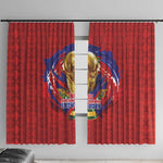 Haiti Grenadye Alaso Window Curtain Red Nou Retounen Anko 1974-2026 - African Pride