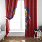 Haiti Grenadye Alaso Window Curtain Red Nou Retounen Anko 1974-2026 - African Pride
