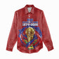 Custom Haiti Grenadye Alaso Women Casual Shirt Red Nou Retounen Anko 1974-2026 - African Pride