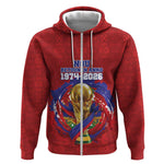 Custom Haiti Grenadye Alaso Zip Hoodie Red Nou Retounen Anko 1974-2026 - African Pride