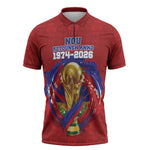 Custom Haiti Grenadye Alaso Zipper Polo Shirt Red Nou Retounen Anko 1974-2026 - African Pride