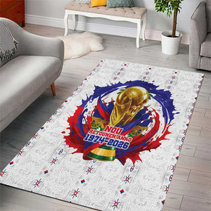 Haiti Grenadye Alaso Area Rug White Nou Retounen Anko 1974-2026 - African Pride