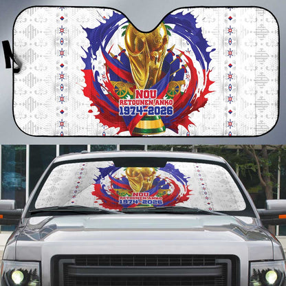 Haiti Grenadye Alaso Auto Sun Shade White Nou Retounen Anko 1974-2026 - African Pride