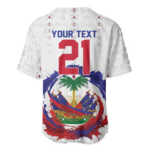 Custom Haiti Grenadye Alaso Baseball Jersey White Nou Retounen Anko 1974-2026 - African Pride