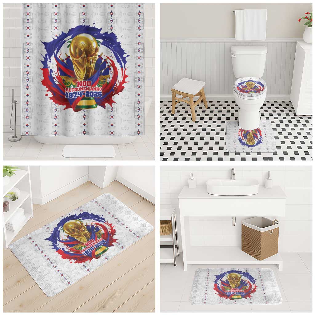 Haiti Grenadye Alaso Bathroom Set White Nou Retounen Anko 1974-2026 - African Pride