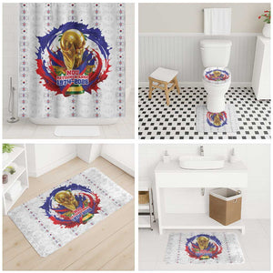 Haiti Grenadye Alaso Bathroom Set White Nou Retounen Anko 1974-2026 - African Pride