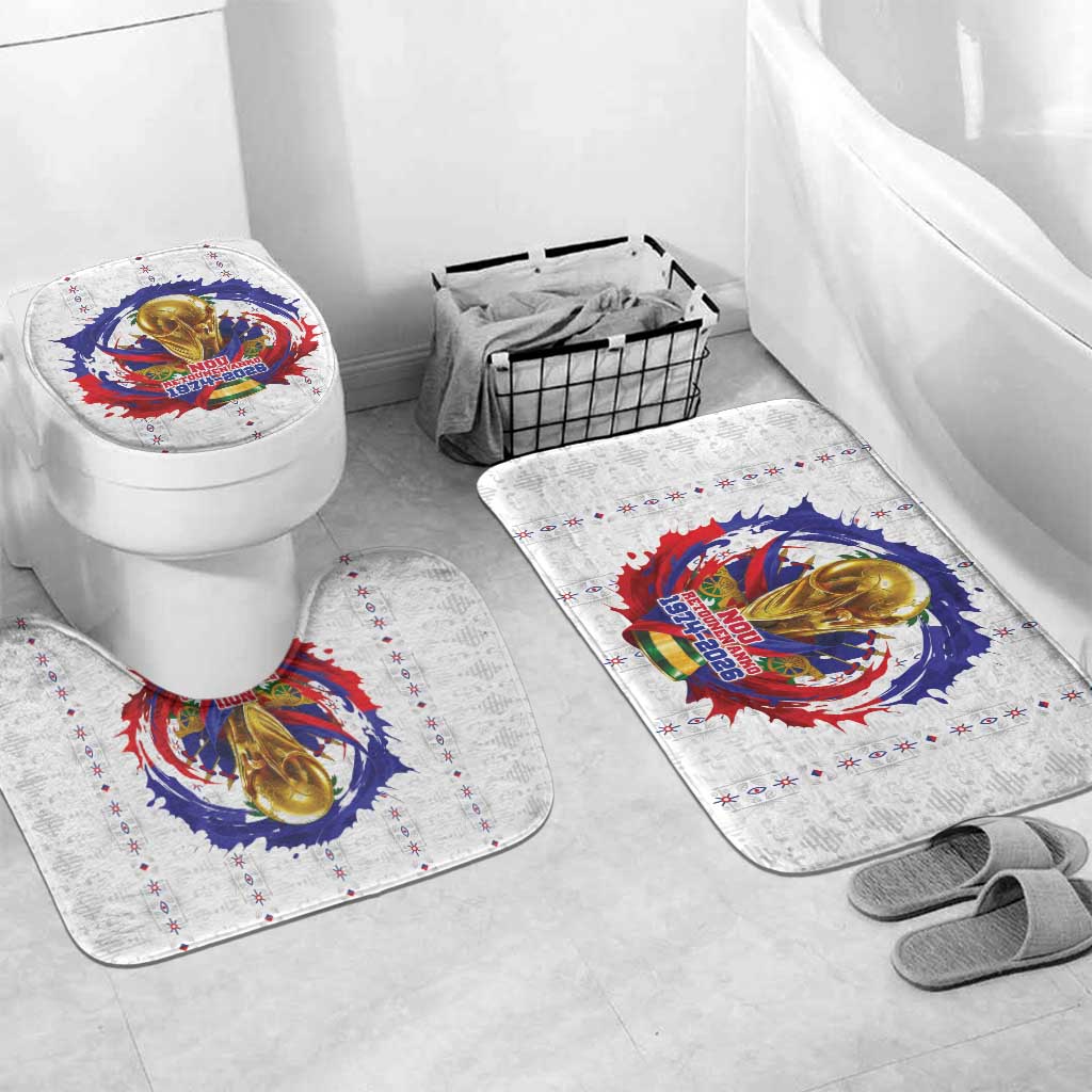 Haiti Grenadye Alaso Bathroom Set White Nou Retounen Anko 1974-2026 - African Pride
