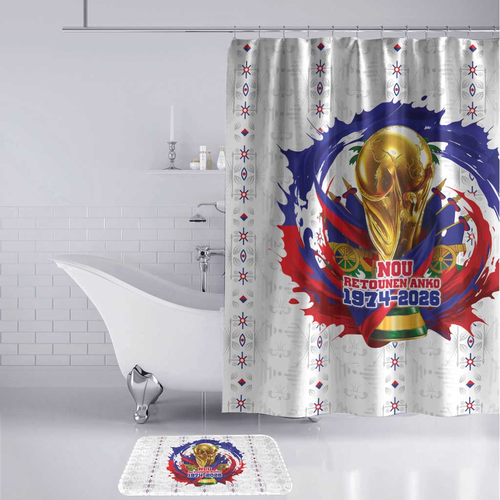 Haiti Grenadye Alaso Bathroom Set White Nou Retounen Anko 1974-2026 - African Pride