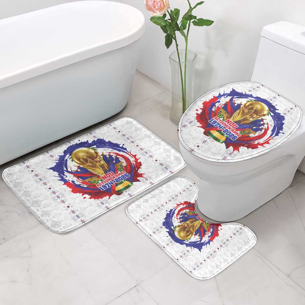 Haiti Grenadye Alaso Bathroom Set White Nou Retounen Anko 1974-2026 - African Pride