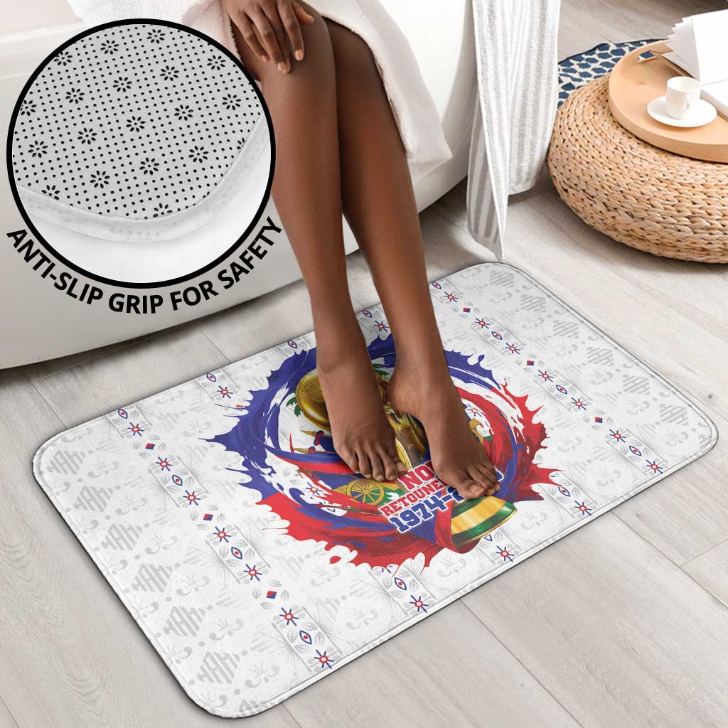 Haiti Grenadye Alaso Bathroom Set White Nou Retounen Anko 1974-2026 - African Pride