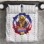 Haiti Grenadye Alaso Bedding Set White Nou Retounen Anko 1974-2026 - African Pride