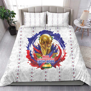 Haiti Grenadye Alaso Bedding Set White Nou Retounen Anko 1974-2026 - African Pride