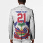 Custom Haiti Grenadye Alaso Blazer White Nou Retounen Anko 1974-2026 - African Pride
